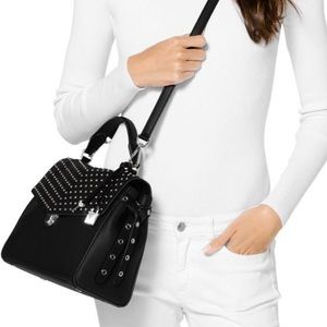 MK Bristol Studded Leather Satchel